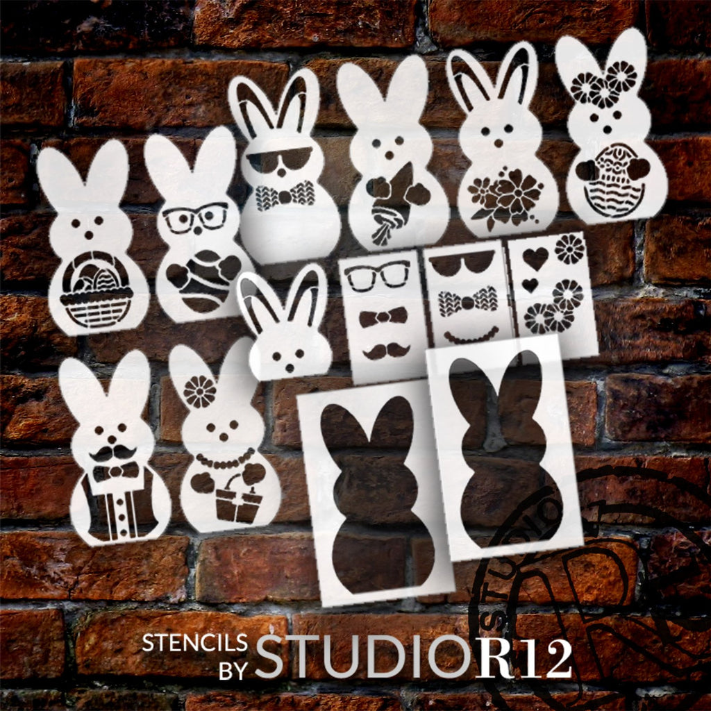 Embellished Peep Stencil Set by StudioR12 - USA Made - 14 Piece Set –  StudioR12 Stencils